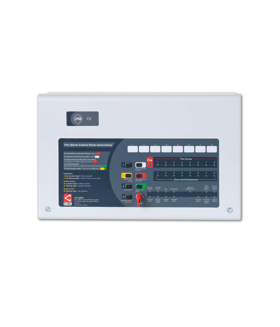 C-WCTCFP7084 - C-TEC Centrale antincendio a 8 zone