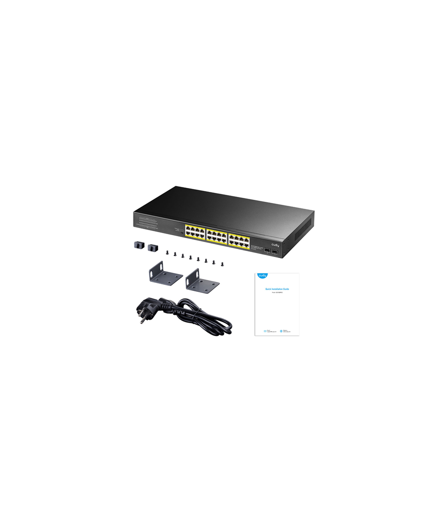 CUDY-14 - CUDY Switch 24 porte Gigabit PoE+ con 2 slot SFP
